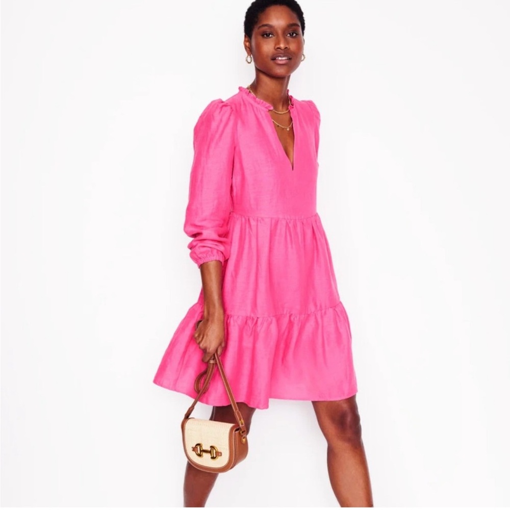 NWT Boden Esme Linen Short Dress (size 4)